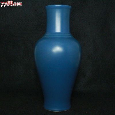 仿古瓷器收藏墨兰釉观音瓶-价格:290元-se22843624-蓝釉瓷-零售-中国收藏热线