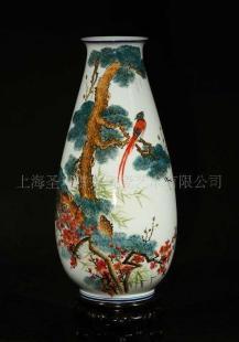 供应优质唐山陶瓷(玉兰瓷)--大师手绘釉下彩花瓶_礼品、工艺品、饰品_世界工厂网中国产品信息库