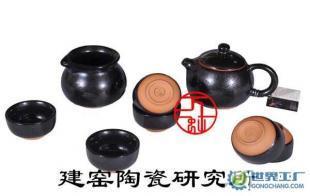 倒把西施|黑天目|名窑正品油滴天目釉|典藏精品|建窑研究所_礼品、工艺品、饰品_世界工厂网中国产品信息库