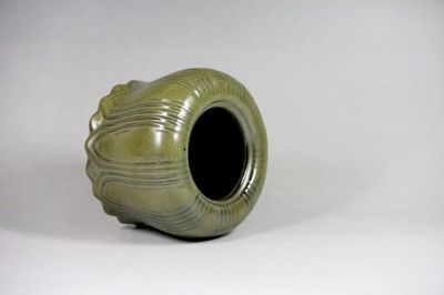 【芥末釉陶瓷茶叶罐 莲花座 仿古茶叶罐 德化厂家批发 保鲜存茶罐】价格,厂家,图片,茶叶包装,德化县亿文陶瓷营销部-